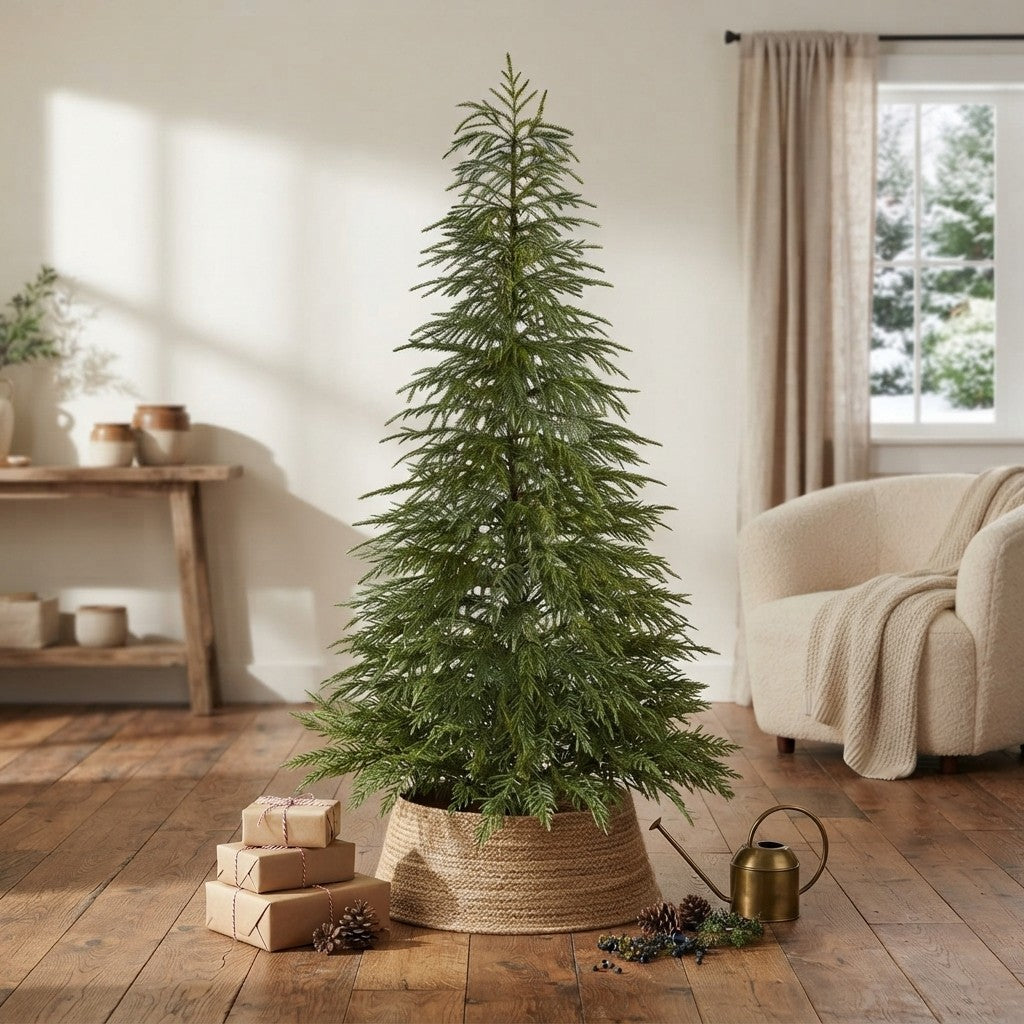 Artificial Cypress Christmas Tree | 5–7 FT, Pre-lit & Unlit